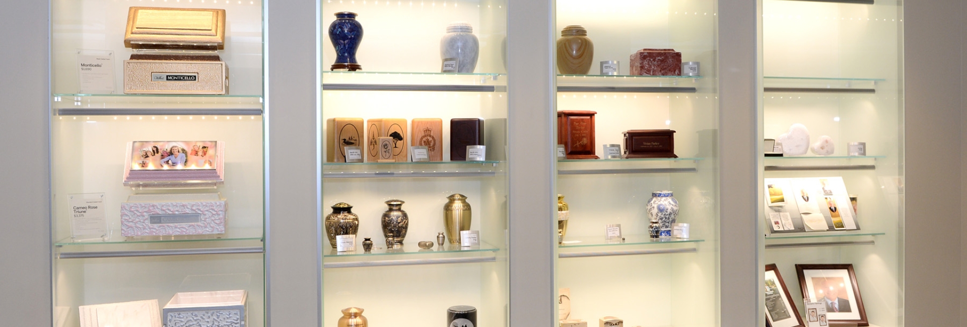 TSA Pickering Funeral Centre urns