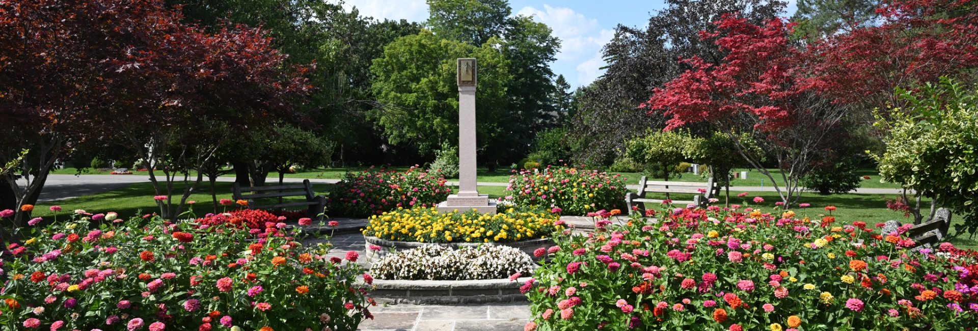 Peaceful view of York Cemetery and Funeral Centre
