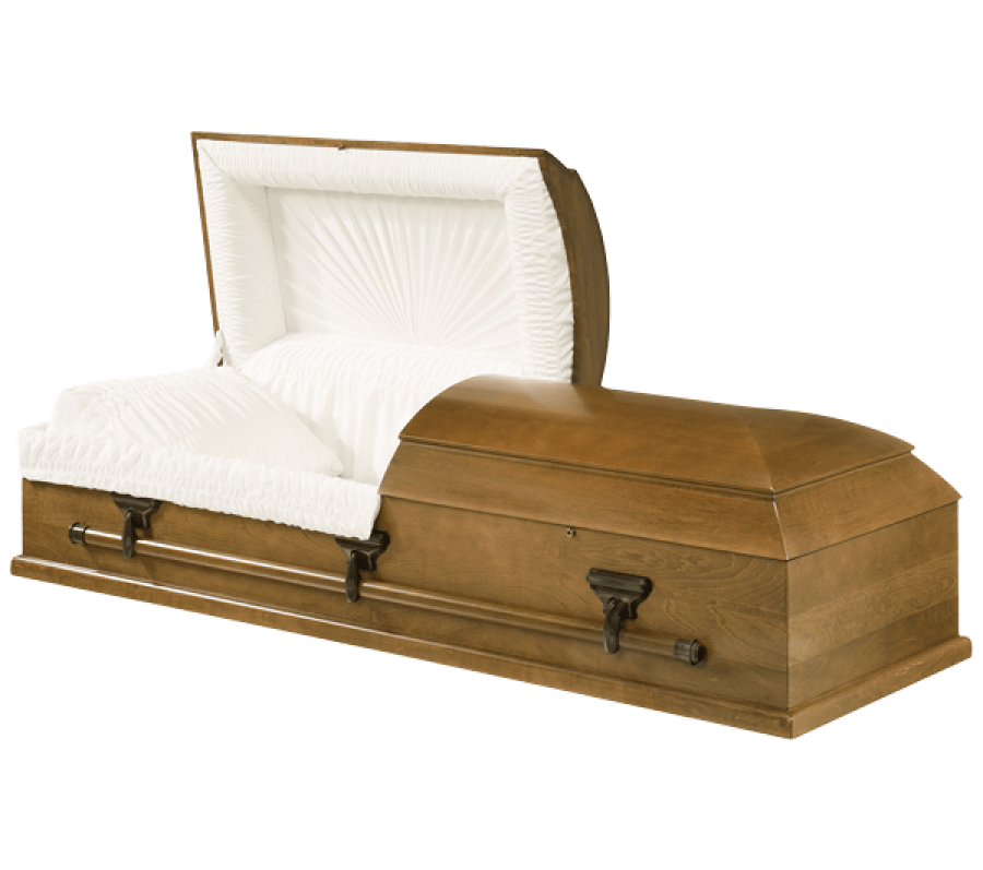 wooden casket