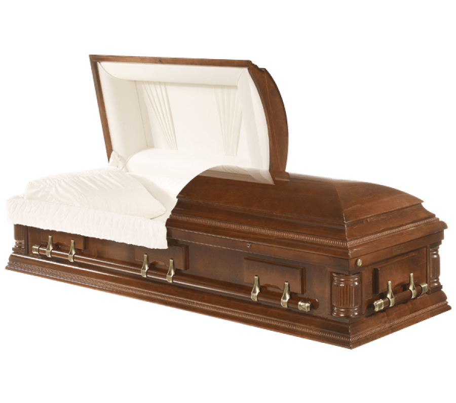 wooden casket