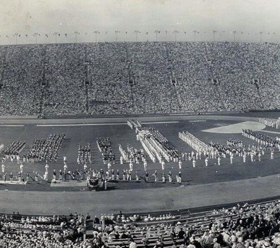 panoramic view of Los Angeles Olympics