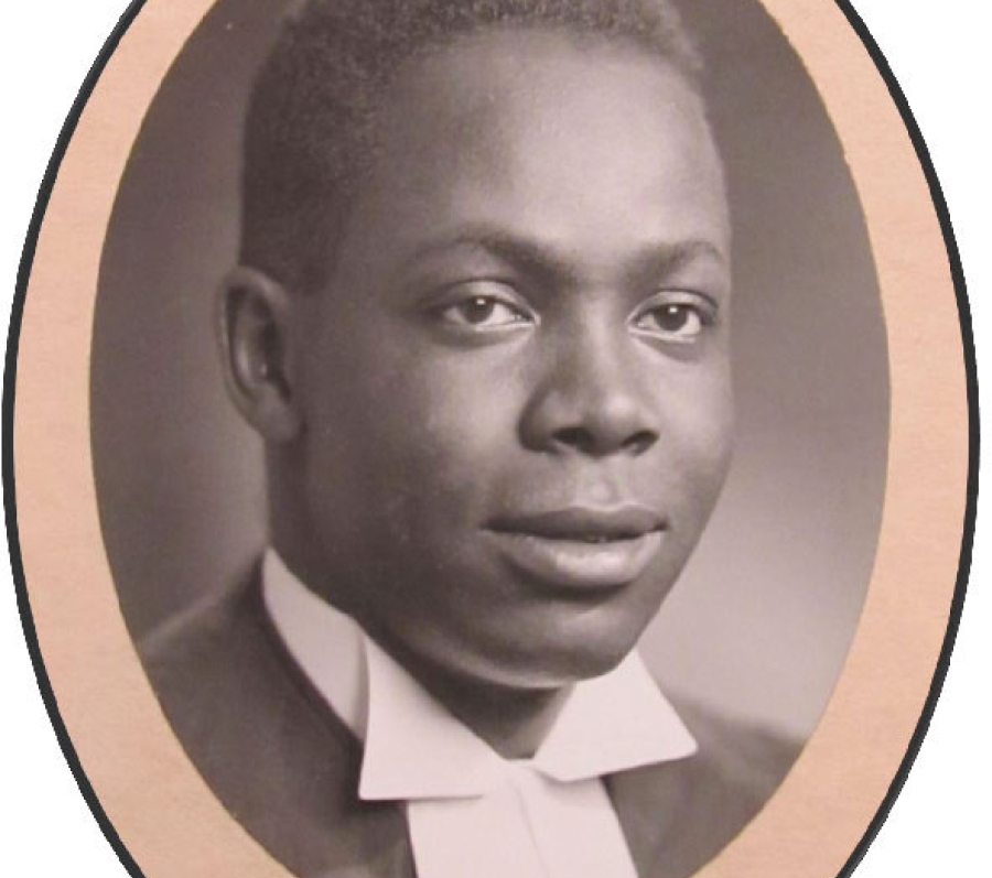 graduation picture of a young black man