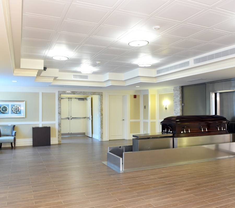 Witnessing Area at Elgin Mills cremation centre