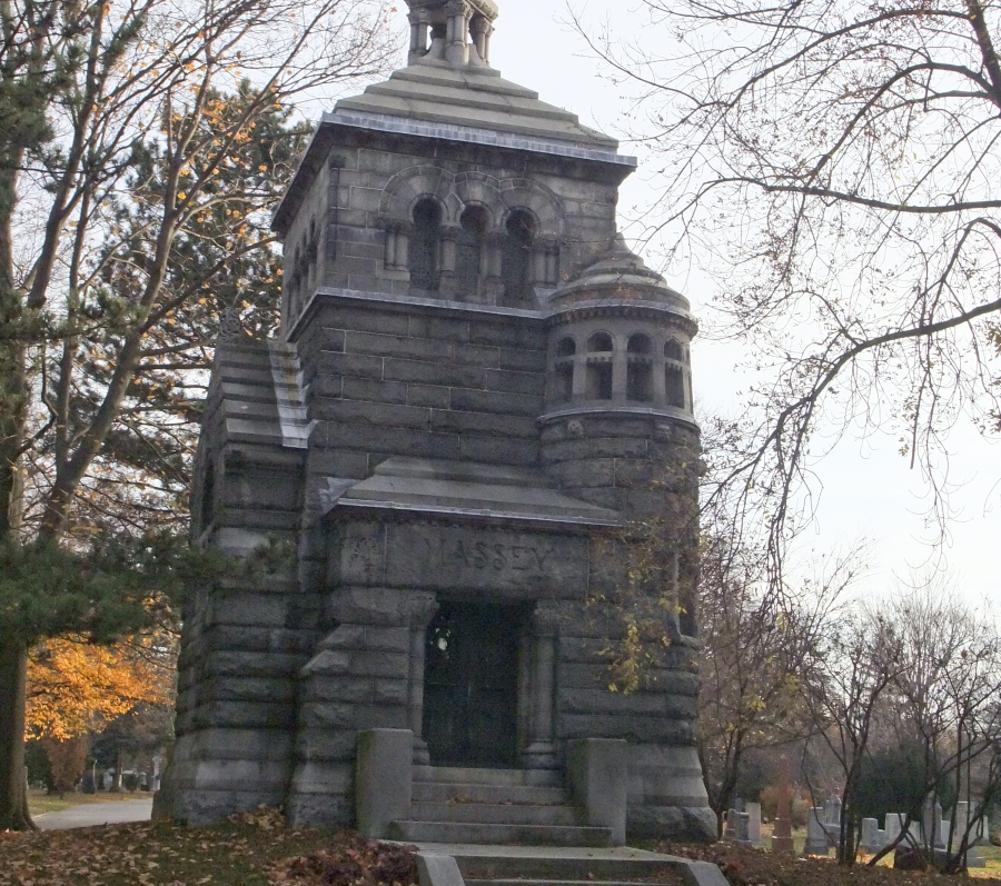 tall brick structure with steps