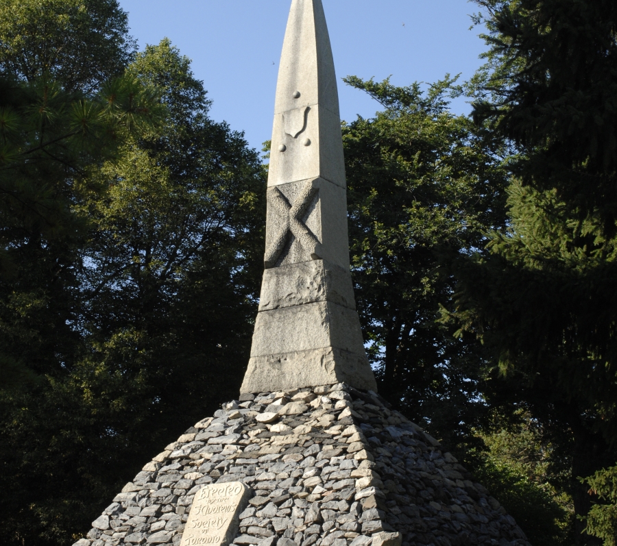 monument with a cross