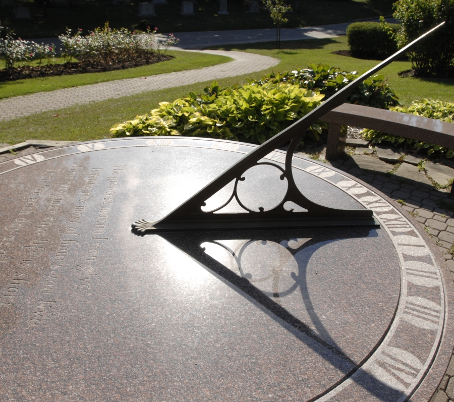 close up of mount pleasant sundial