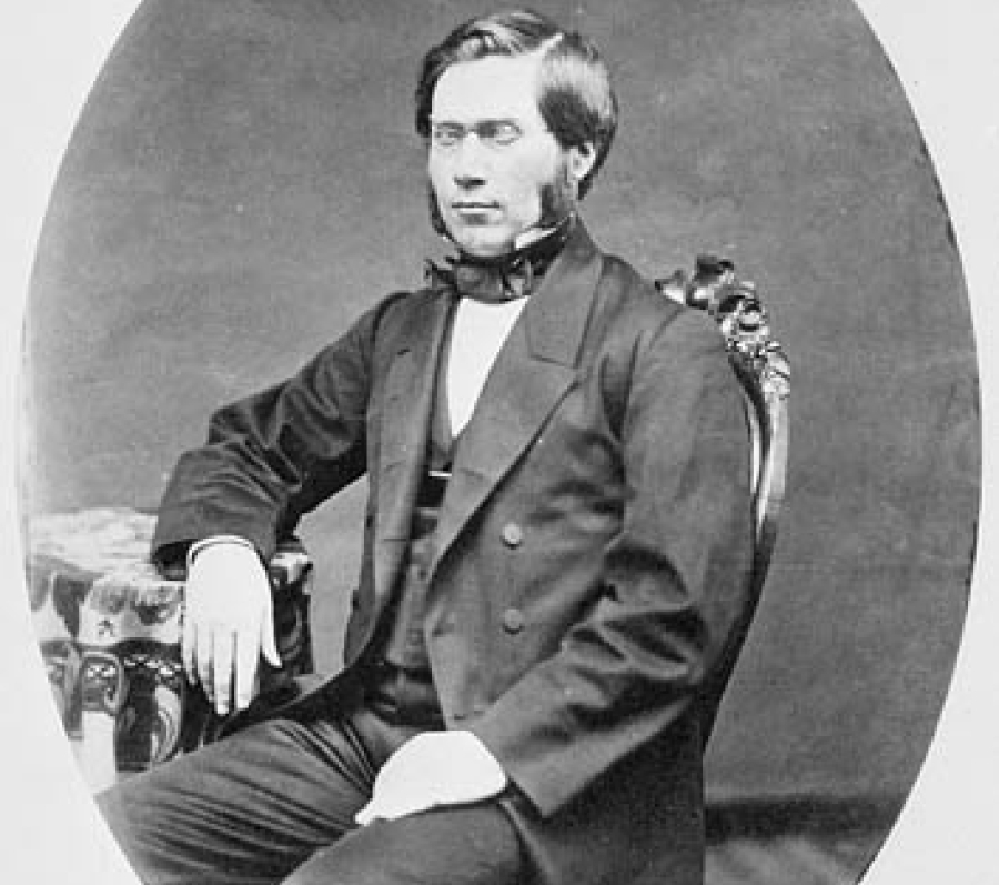 portrait of a man with huge sideburns