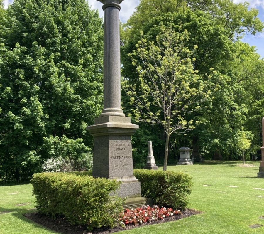 huge column with a ball on the top