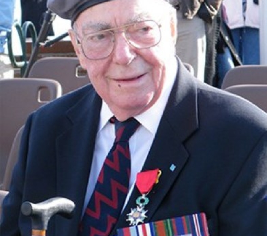 an elderly veteran