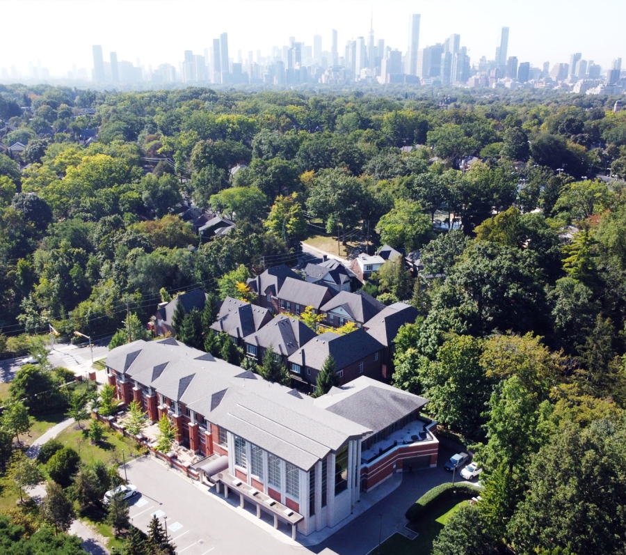 Arial view of Mount Pleasant Cemetery, Cremation and Funeral Centres