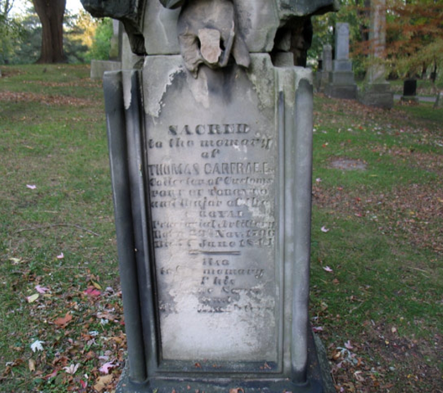 gravestone of Thomas Carfrae