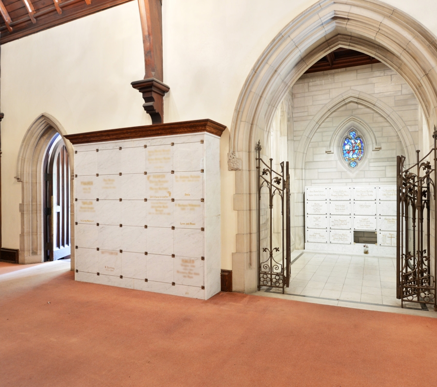 Niches inside the Toronto Necropolis
