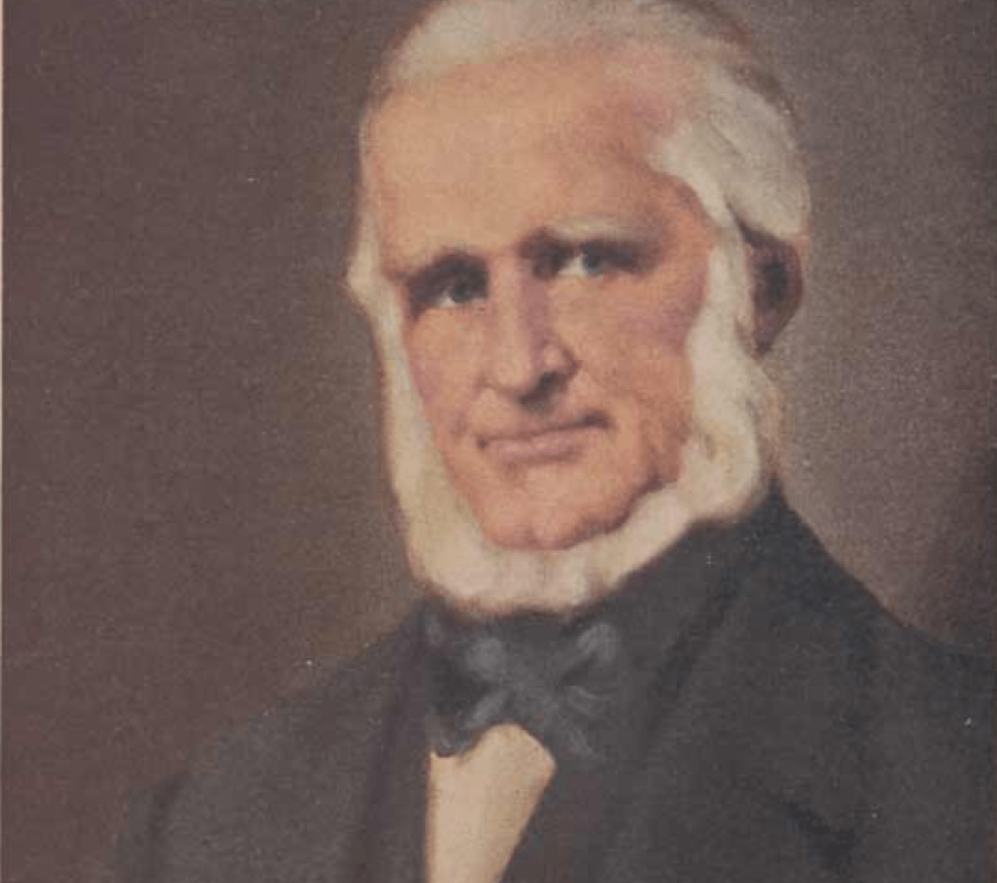 portait of a man with a beard without a mustache