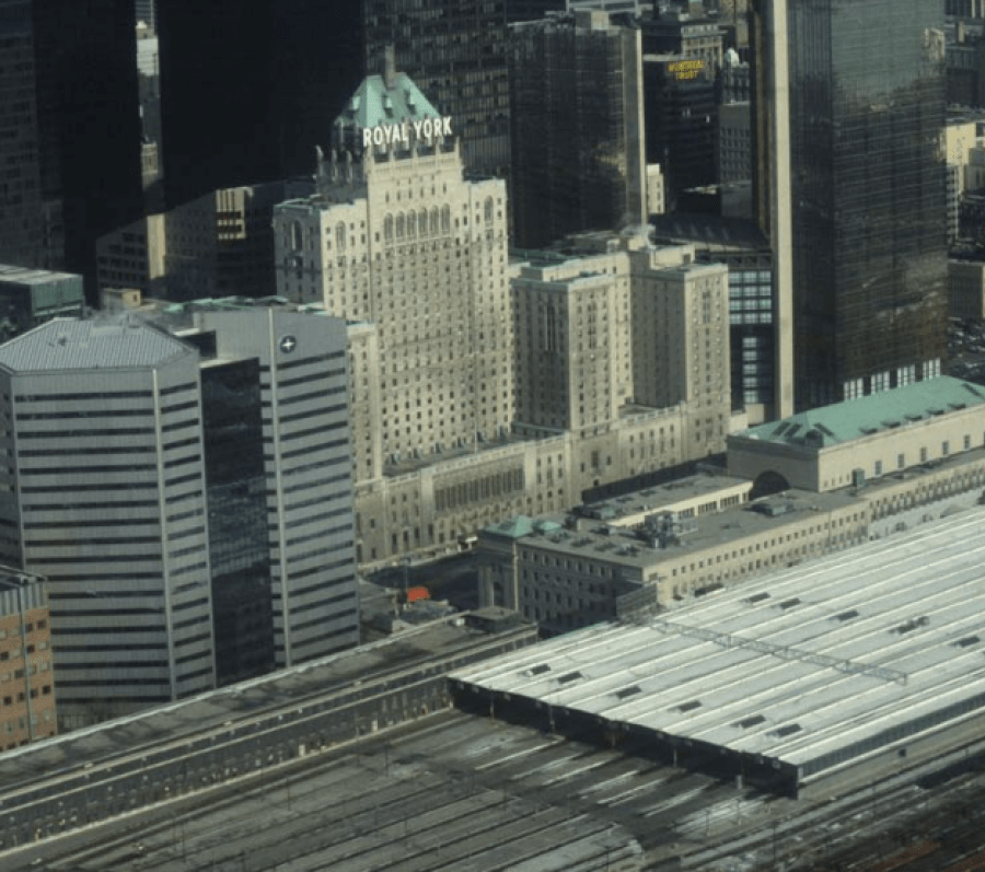 view of the Royal York hotel 