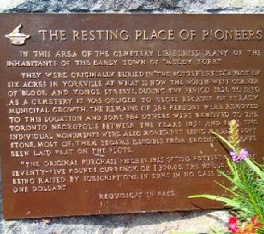 close up of plaque with text