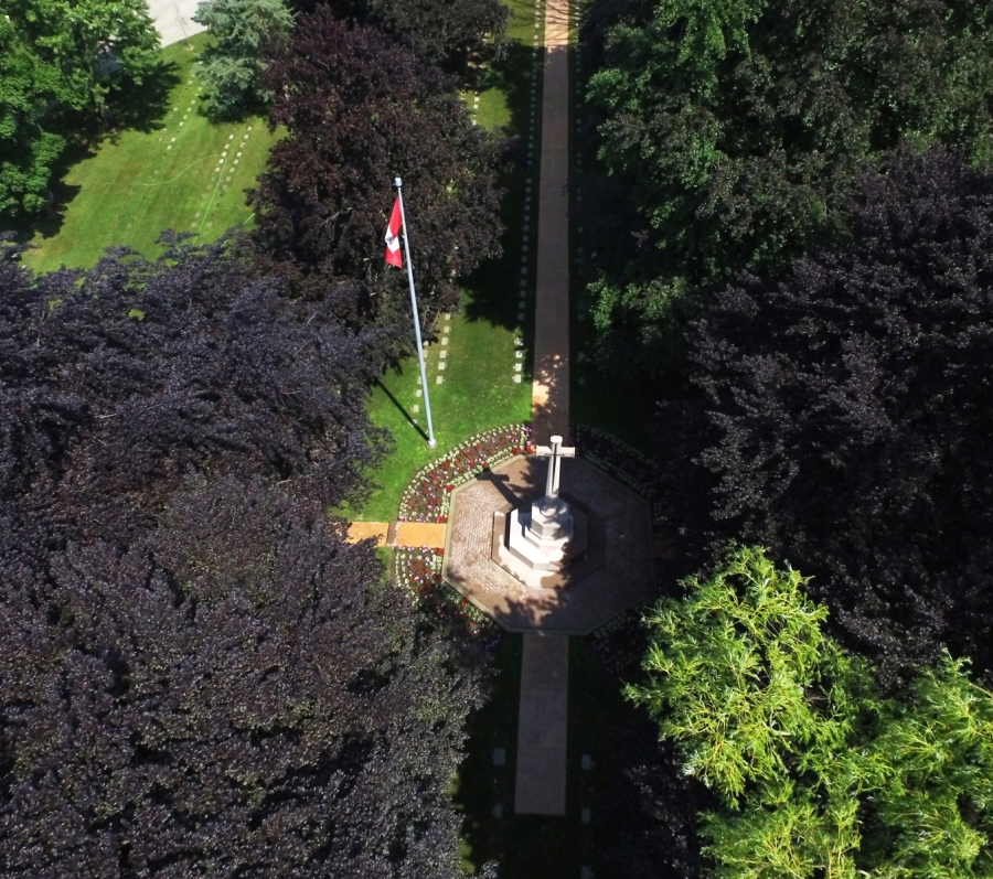 Veteran's memorial at Prospect Cemetery