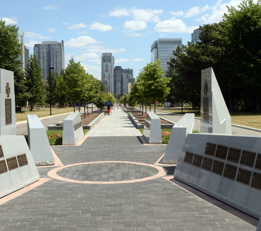 monument with plaques 