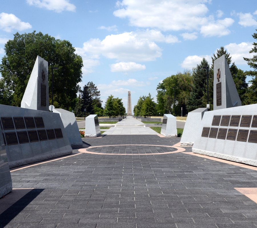 monument with plaques 