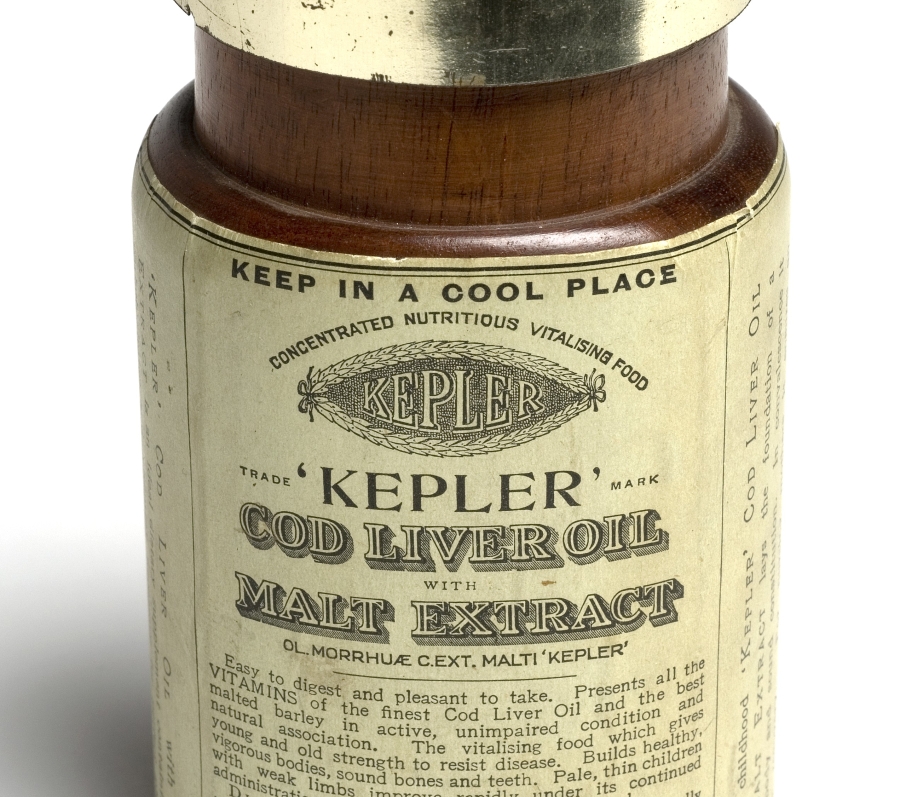 very old bottle of cod liver oil