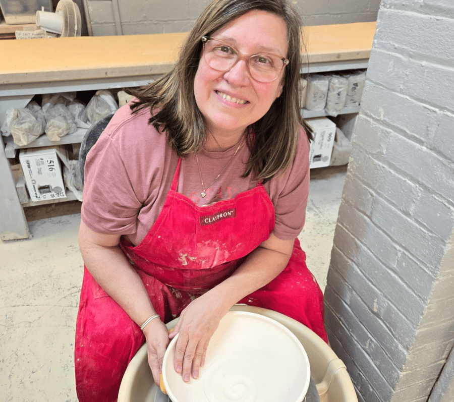 woman at the pottery wheel
