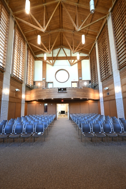 gathering hall with wooden ceiling