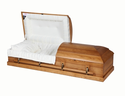 wooden casket