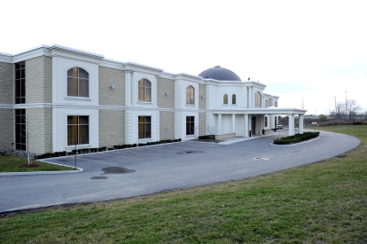 exterior shot of the mausoleum