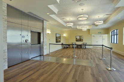 cremation area with chairs