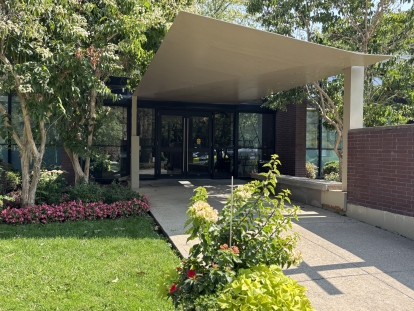 exterior shot of the Mausoleum of the Risen Christ