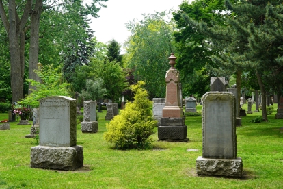 Gravestones at Toronto Necropolis