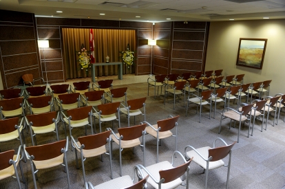 gathering hall with lots of chairs