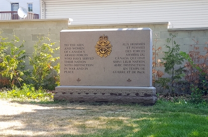 veterans plaque at Prospect