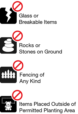prohibited articles icons