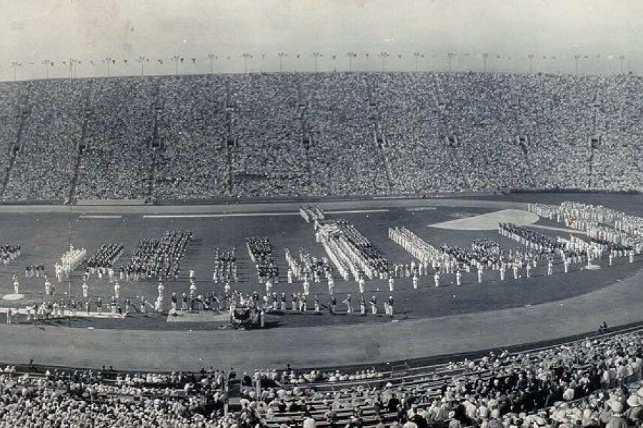 panoramic view of Los Angeles Olympics