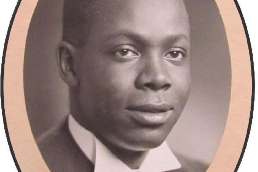 graduation picture of a young black man