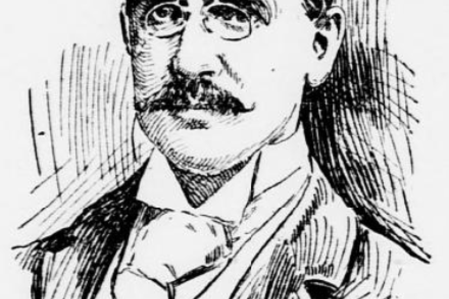 portait of a man with glasses and mustache