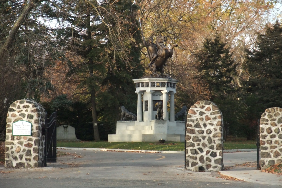 monument with man on horse