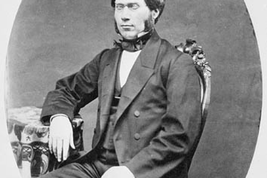 portrait of a man with huge sideburns