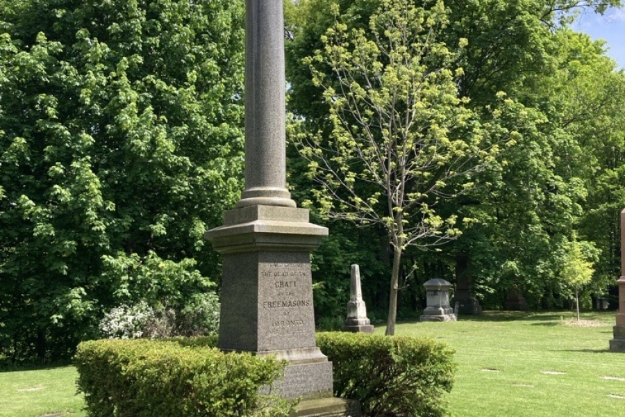 huge column with a ball on the top