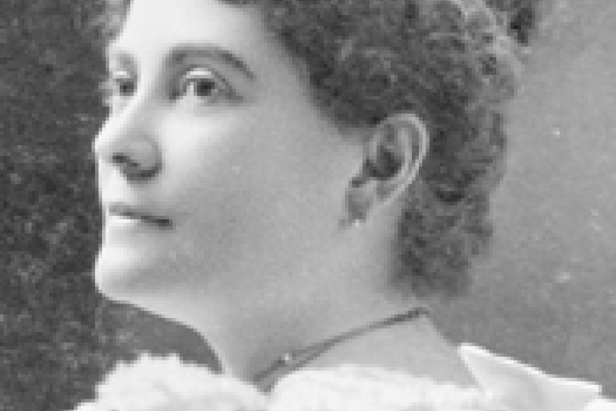 woman with her hair in a bun