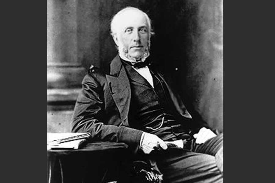 very old photo of a man in a suit