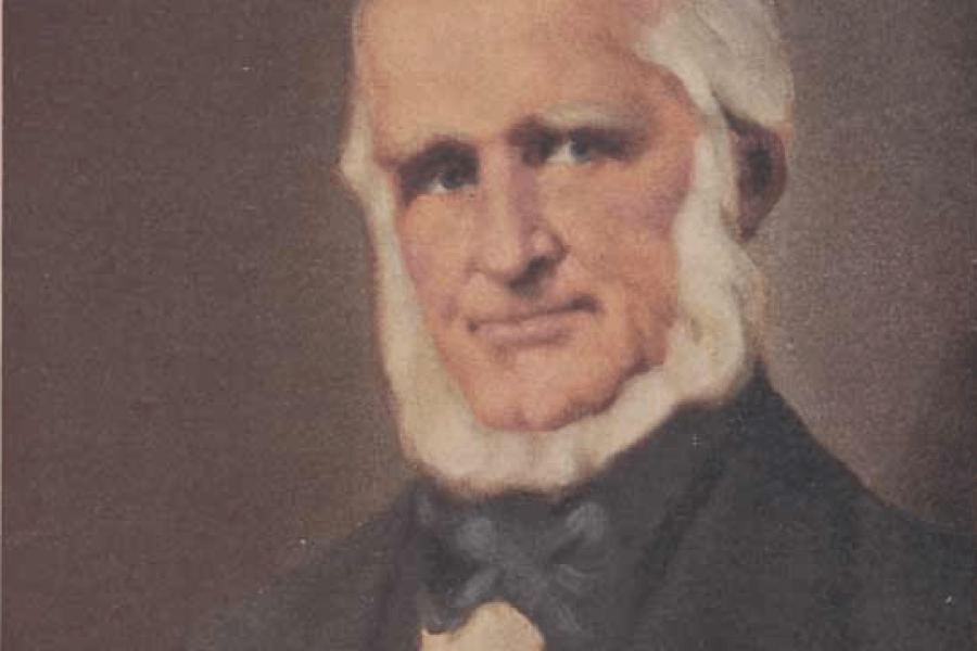 portait of a man with a beard without a mustache