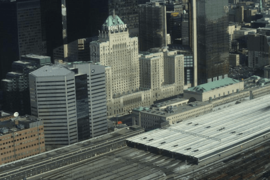 view of the Royal York hotel 