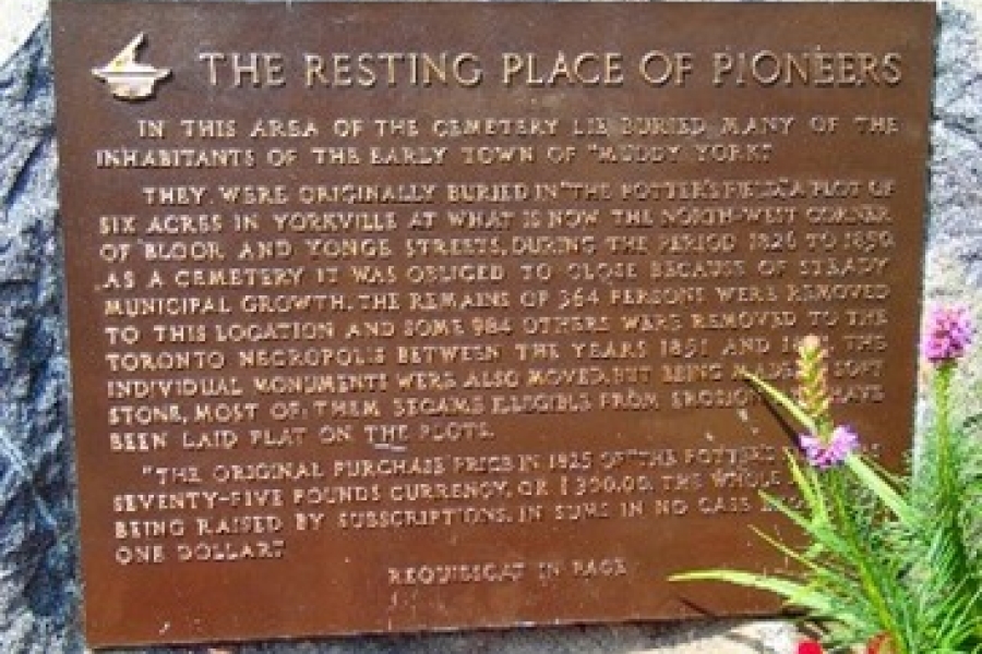 close up of plaque with text