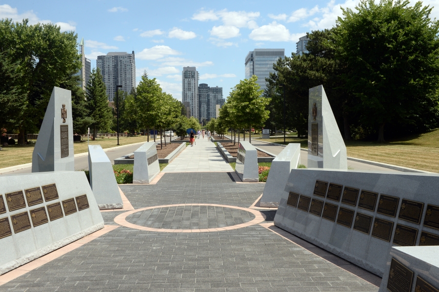 monument with plaques 