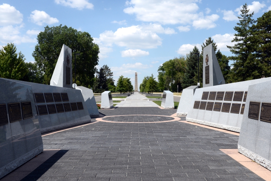 monument with plaques 
