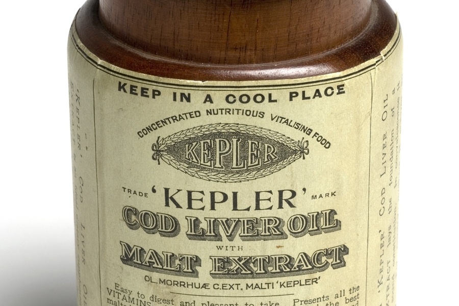 very old bottle of cod liver oil