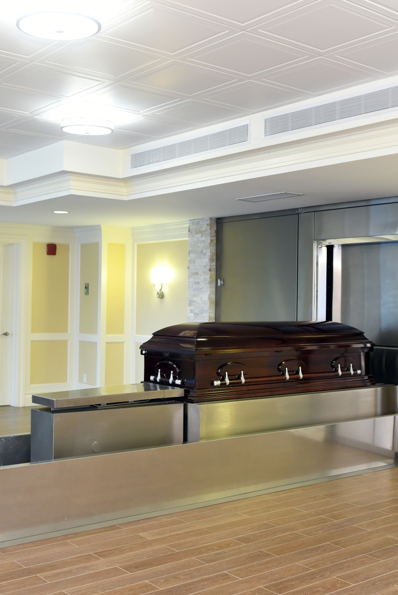 cremation witnessing area