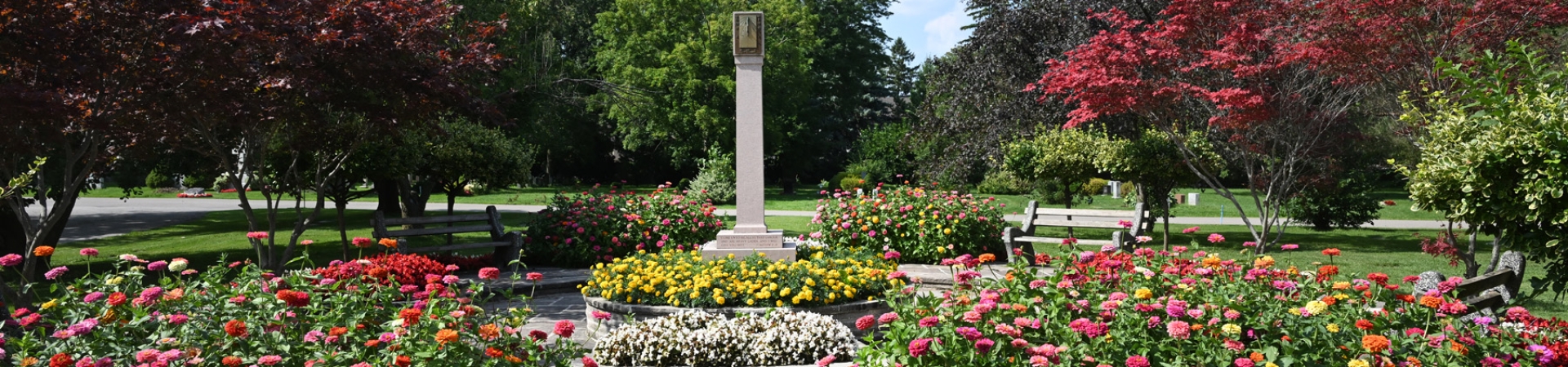 Peaceful view of York Cemetery and Funeral Centre