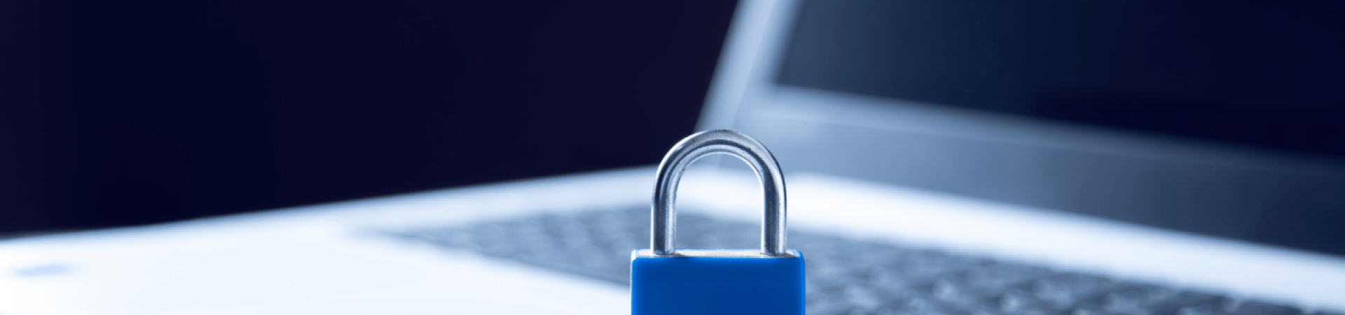 laptop with lock on it